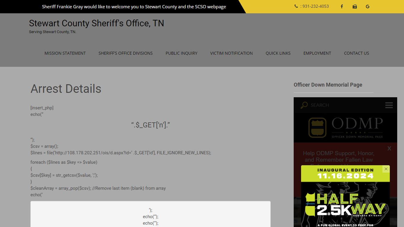 Arrest Details – Stewart County Sheriff's Office, TN