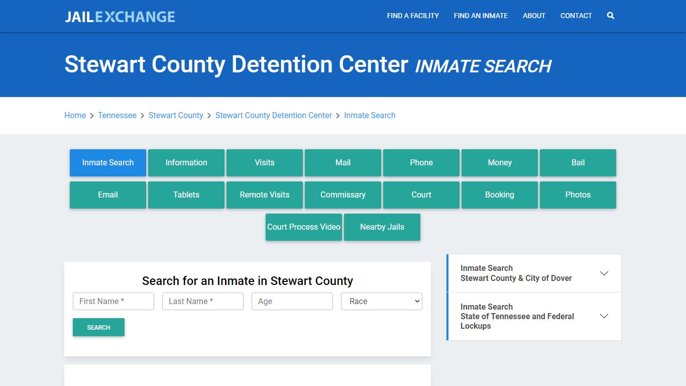 Stewart County Detention Center Inmate Search - Jail Exchange